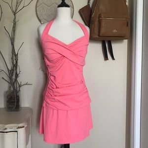 Coral shape benefit swim skirt 2 piece
